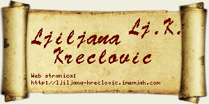 Ljiljana Kreclović vizit kartica